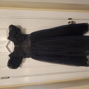 Elegant Black Lace Dress